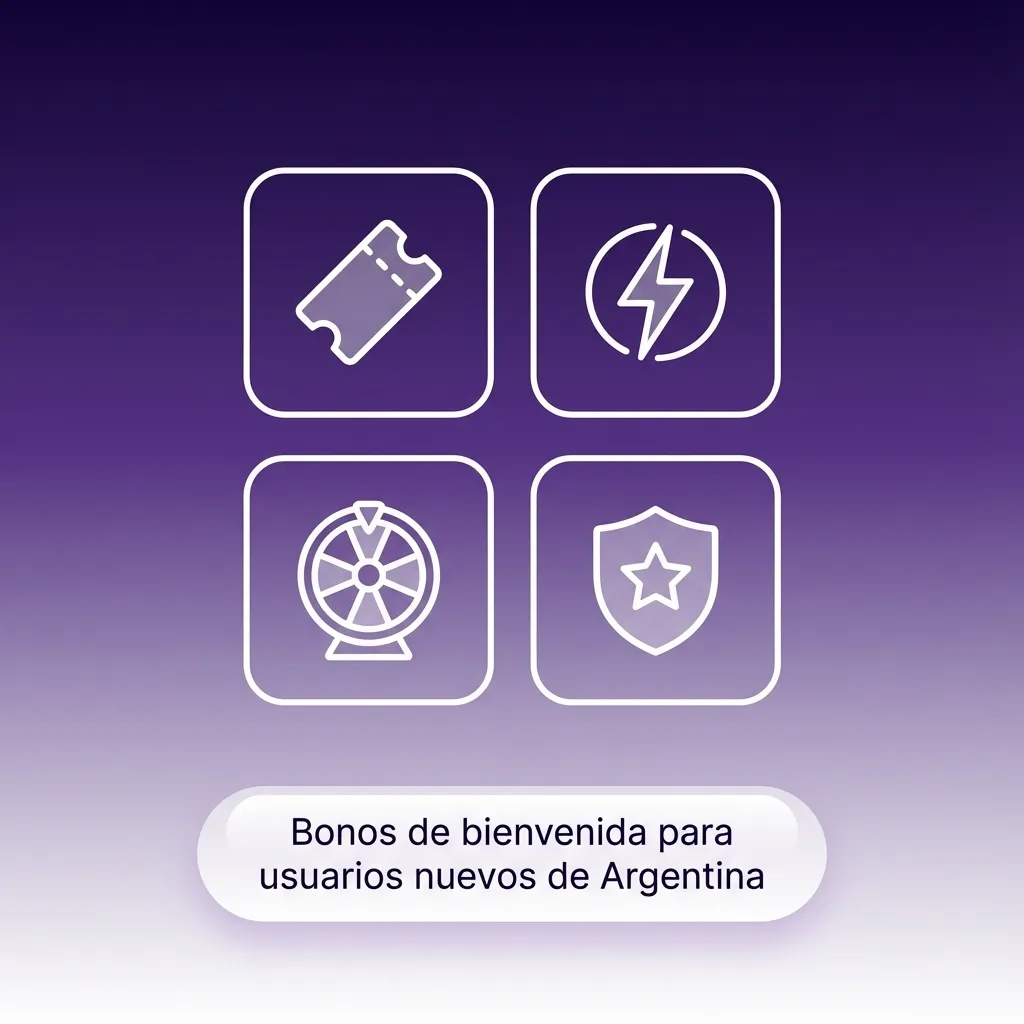 Banner en español sobre bonos de bienvenida en Argentina, con iconos de casino y apuestas deportivas y porcentaje 200% destacado